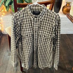 Filson Feather Cloth Long Sleeve Shirt size Medium
